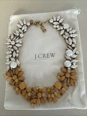 J. Crew Stacked Wreath Statement Necklace